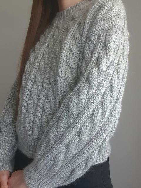 Mila Sweater textured burgundy crochet design