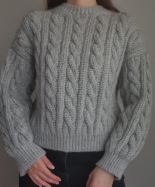 Mila Sweater textured burgundy crochet design